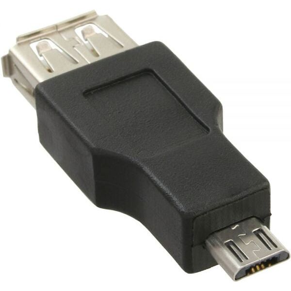 Adapter USB InLine microUSB - USB Czarny  (31604)