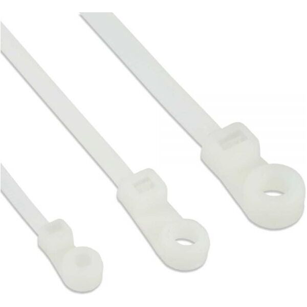 Organizer InLine Opaska zaciskowa Biały 100 sztuk  (59975C)