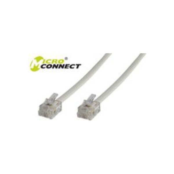 MicroConnect Modular Straight RJ12 6C/6P 5m (MPK105)