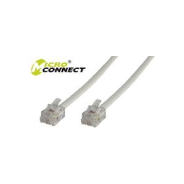 MicroConnect Patchcord RJ12 6C6P, 10m (MPK110)