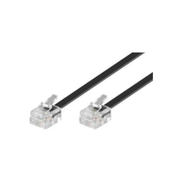 MicroConnect RJ-11/RJ-11 (M/M) 2m Czarny (MPK182)