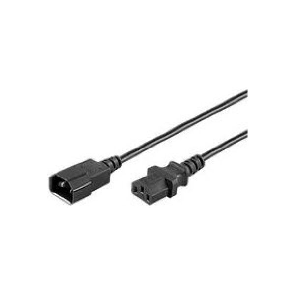 Kabel zasilający MicroConnect Przedłużający, C13-C14, 0.6m (AK 5029)