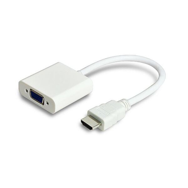 Adapter AV MicroConnect HDMI - D-Sub (VGA) biały (HDMVGA1)