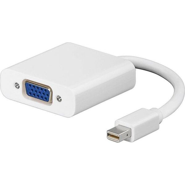 Adapter AV MicroConnect DisplayPort Mini - D-Sub (VGA) biały (MDPVGA)