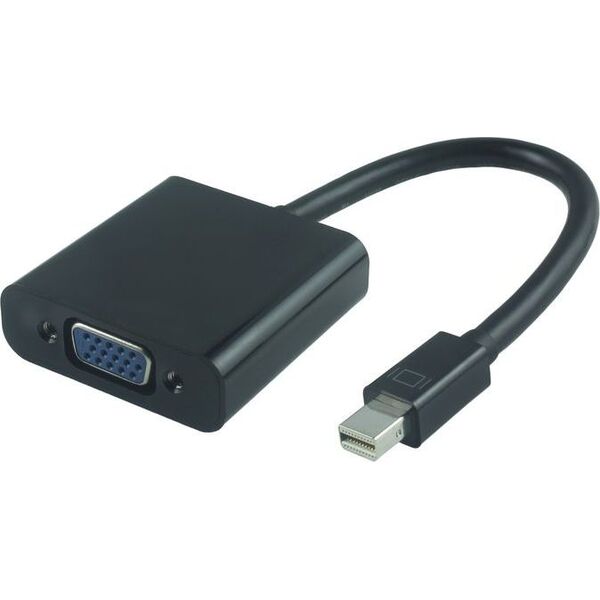 Adapter AV MicroConnect DisplayPort Mini - D-Sub (VGA) czarny (MDPVGA2B)
