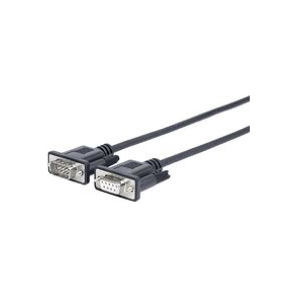 VivoLink DB-9 - DB-9, 2m, Czarny (PRORS2.0)