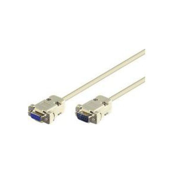 MicroConnect DB-9 - DB-9, 5m, Biały (SCSEHN5)