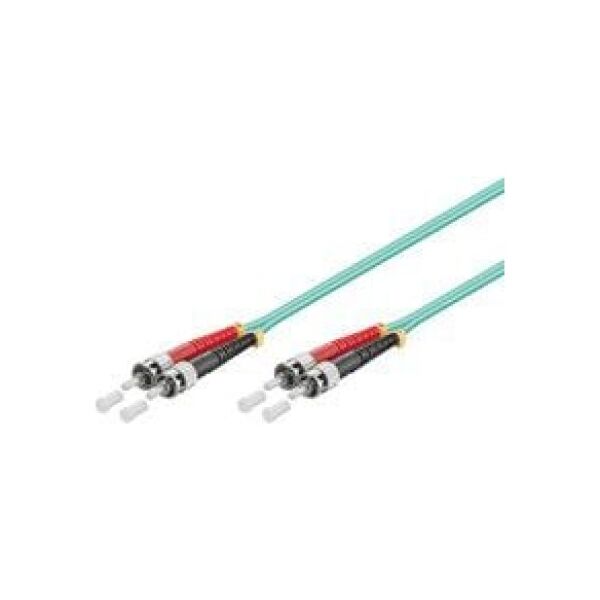 MicroConnect Patchcord światłowdowy ST/UPC-ST/UPC, 50/125 OM3, 0.5m (FIB1120005)