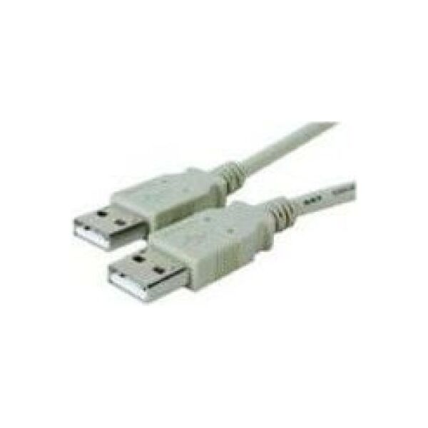 Kabel USB MicroConnect USB-A - 1 m Biały (USBAA1)
