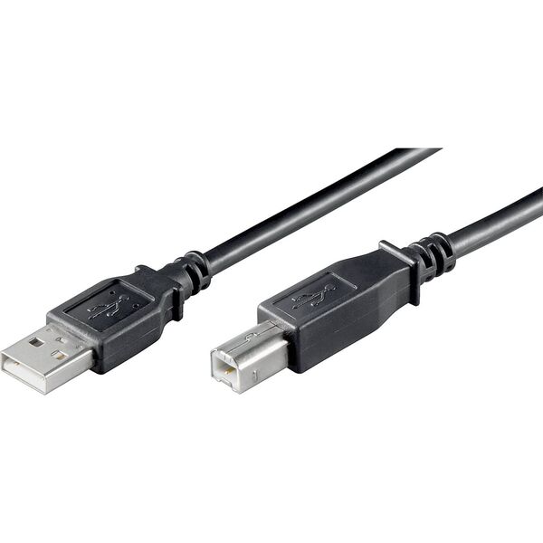 Kabel USB Eigenbrand USB-A - USB-B 3 m Czarny (68901)