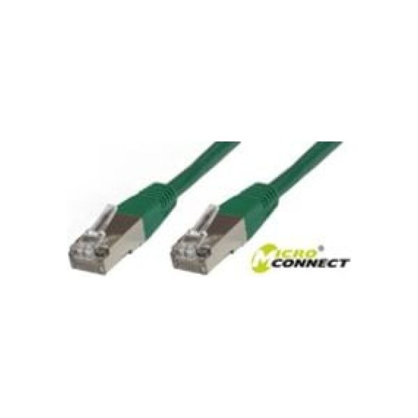 MicroConnect Patchcord STP, CAT6, LSZH, 0.5m, zielony (STP6005G)