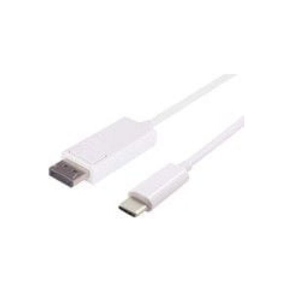 Kabel USB MicroConnect USB-C - DisplayPort 1 m Biały (USB3.1CDPBW1)