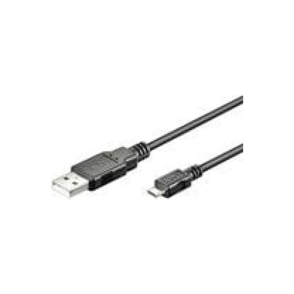 Kabel USB MicroConnect USB-A - microUSB 3 m Czarny (USBABMICRO3)