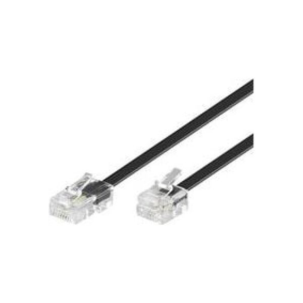 MicroConnect RJ-11/RJ-45 (M/M) 15m Czarny (MPK463S)