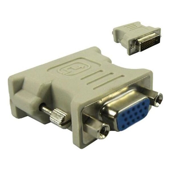 Adapter AV MicroConnect DVI-D - D-Sub (VGA) biały (MONCJ)