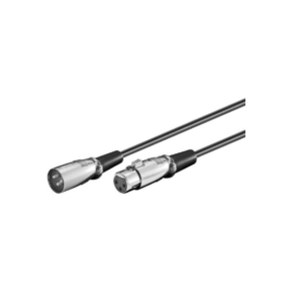 MicroConnect Kabel XLR - XLR 6m srebrny (XLRMF6)