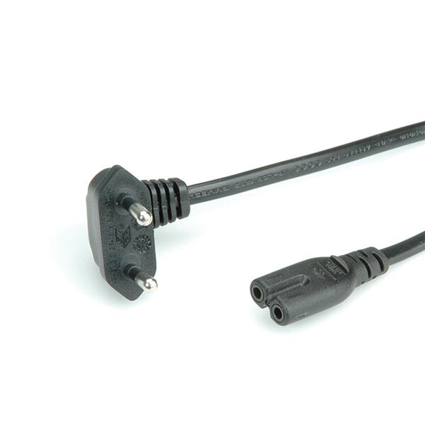 Kabel zasilający Roline ROLINE Netzkbl Euro gew./2Pin schw. 1.8m - 19.07.2093