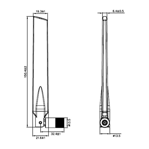Antena Delock dookólna RP-SMA WLAN 802.11 ac/a/h/b/g/n (88898)