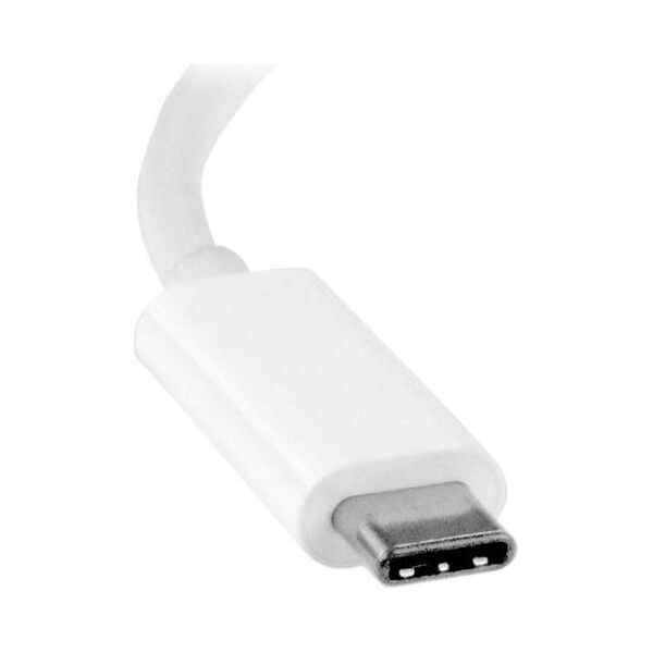Adapter USB StarTech USB-C - DVI Biały  (CDP2DVIW)