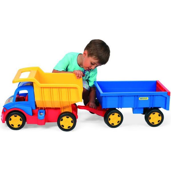 Wader GIGANT TRUCK WYWROTKA Z PRZYCZEPĄ (65100)