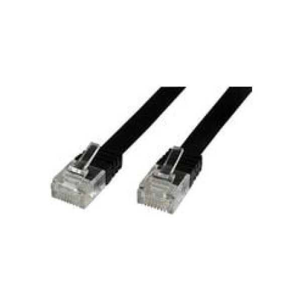 MicroConnect RJ-45/RJ-45 kat.6 3m Czarny (V-UTP603S-FLAT)