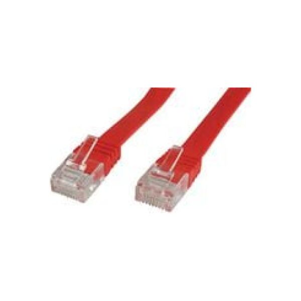 MicroConnect RJ-45/RJ-45 kat.6 1m Czerwony (V-UTP601R-FLAT)