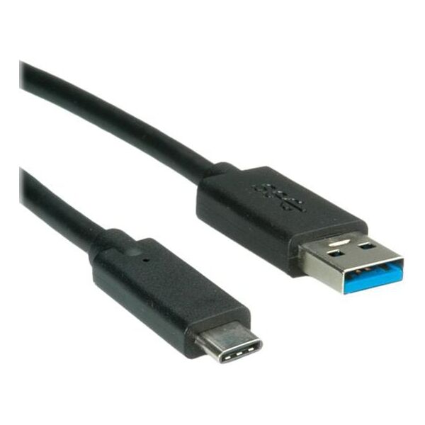 Kabel USB Roline USB-A - 0.5 m Czarny (11.02.9010)