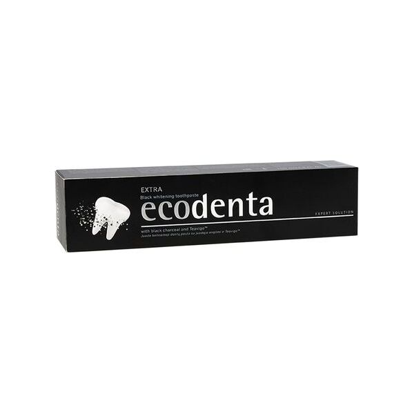 Ecodenta Ekologiczna czarna pasta do zębów WYBIELAJĄCA z węglem drzewnym 100ml