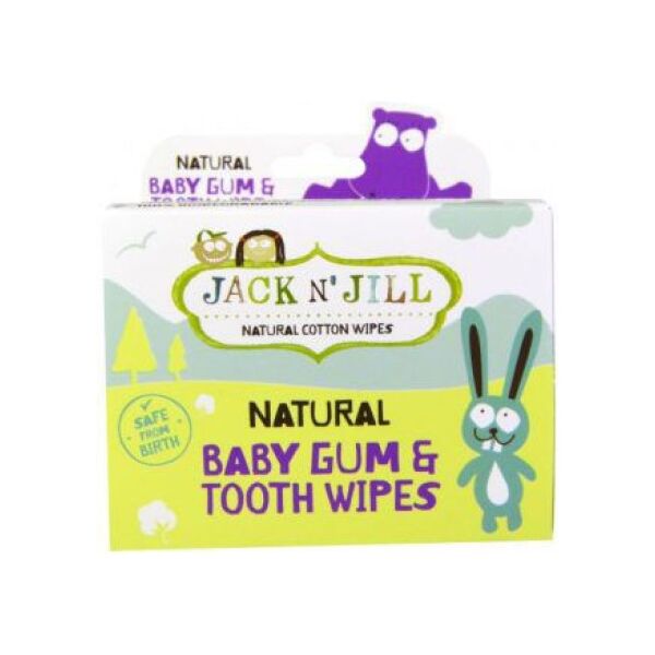 Jack NJill Naturalne chusteczki do mycia dziąseł niemowląt, 25 szt