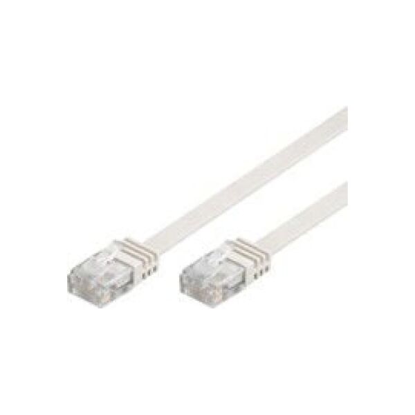 MicroConnect CAT6 UTP 2M Flat Cable, biały (V-UTP602W-FLAT)