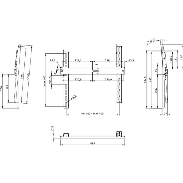 SMS Uchwyt ścienny FS011050 32'' - 46''