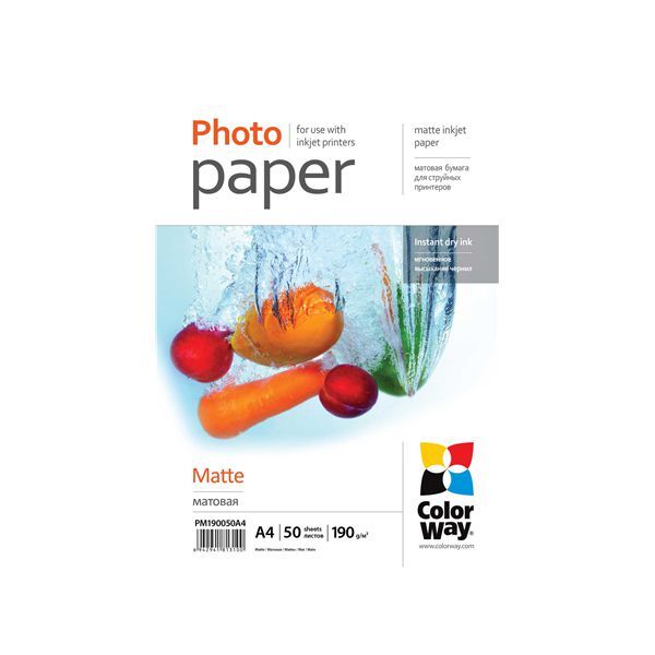 ColorWay Papier fotograficzny do drukarki A4 (PM190050A4)