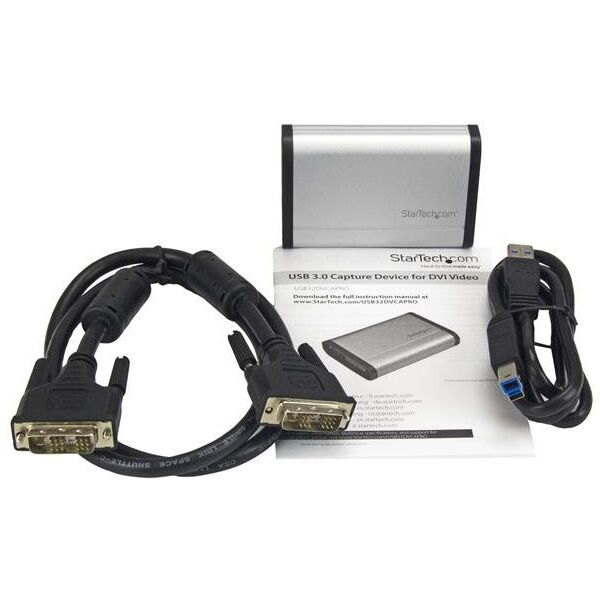 Adapter AV StarTech DVI-I - DVI-I srebrny (USB32DVCAPRO)