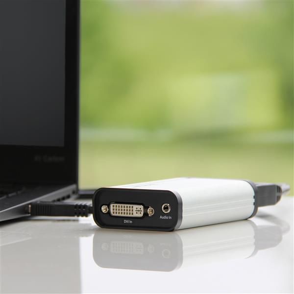 Adapter AV StarTech DVI-I - DVI-I srebrny (USB32DVCAPRO)