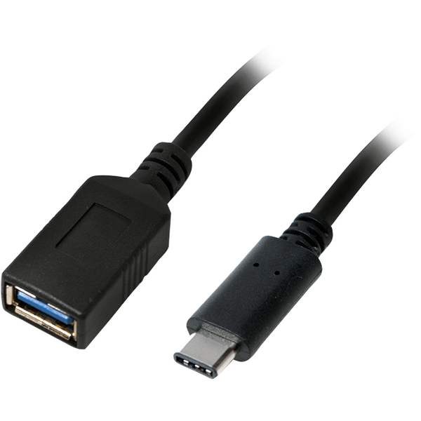 Adapter USB LogiLink USB-C - USB Czarny  (CU0098)