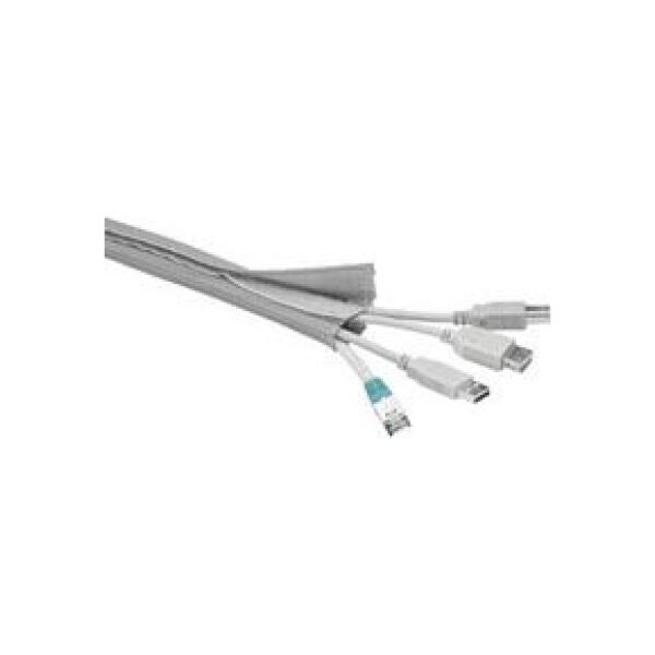 Organizer MicroConnect Otulina na przewody Srebrny 1 sztuka  (CABLESOCK2)