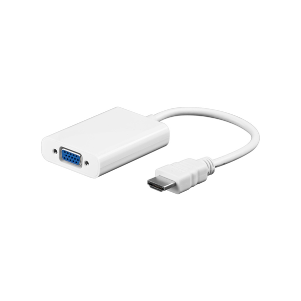 Adapter AV ACC HDMI - D-Sub (VGA) biały (AH011)