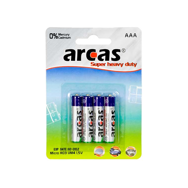 Arcas Bateria Super Heavy Duty AAA / R03 4 szt.
