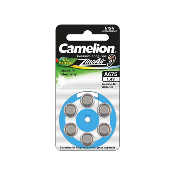 Camelion Bateria do aparatów słuchowych PR44 6 szt.