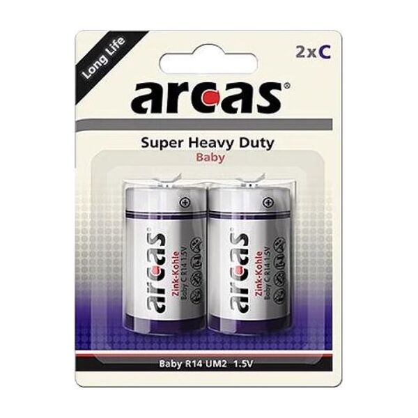 Arcas Bateria Super Heavy Duty C / R14 2 szt.