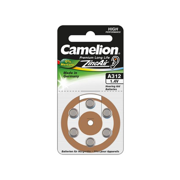 Camelion Bateria do aparatów słuchowych PR41 6 szt.