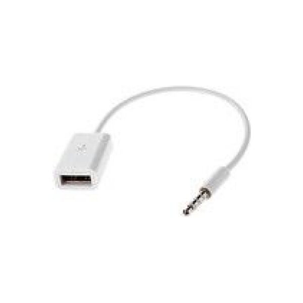 Adapter USB MicroConnect USB - Jack 3.5mm Biały  (AUDUSBFW)