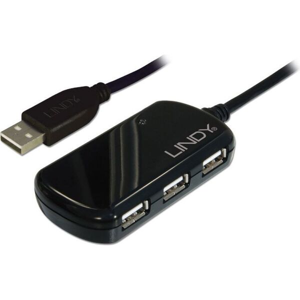 HUB USB Lindy 4x USB-A 2.0 (42781)