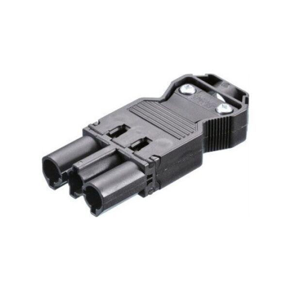 Bachmann Bachmann Gerätestecker mit Schraubanschluss, GST18i3, schwarz - 375.504