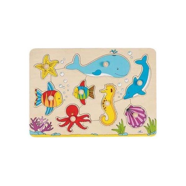 Goki Układanka – puzzle z uchwytami – motyw Podwodny świat (GOKI-57953)