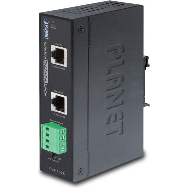 Planet Przemysłowy splitter IEEE 802.3at Gigabit HPoE (IPOE-162S)