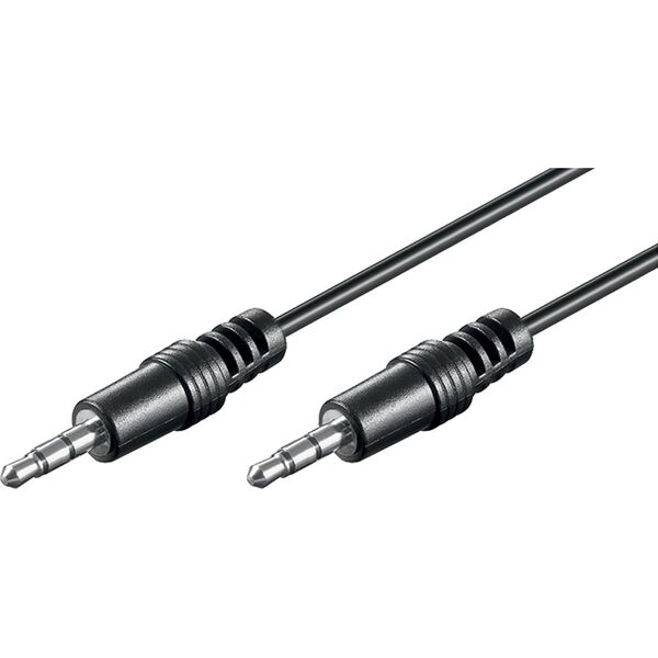 Kabel Goobay Jack 3.5mm - Jack 3.5mm 1.5m czarny (51658)
