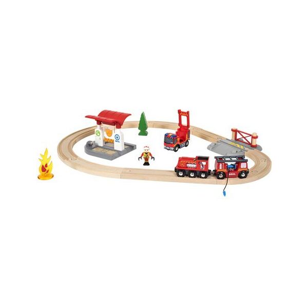 Brio Kolejka Straż Pożarna Firefighter Set (33815)