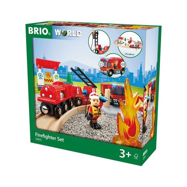 Brio Kolejka Straż Pożarna Firefighter Set (33815)
