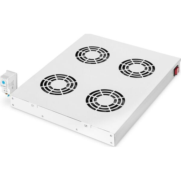 Digitus Klimatyzator dachowy do zmiennej instalacji 483 mm Szary (DN-19 FAN-4-HO)